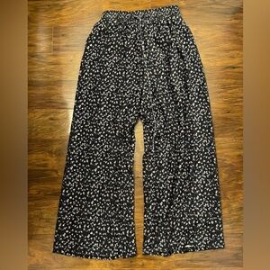 NWOT In February Drawstring Corduroy Wide Leg Pants Size S